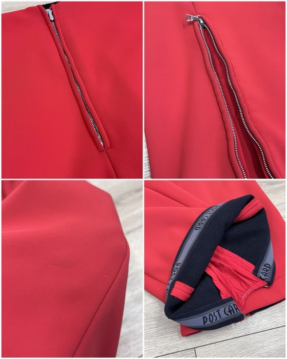 Post Card лижний костюм куртка штани червоний жіночий гірськолижний