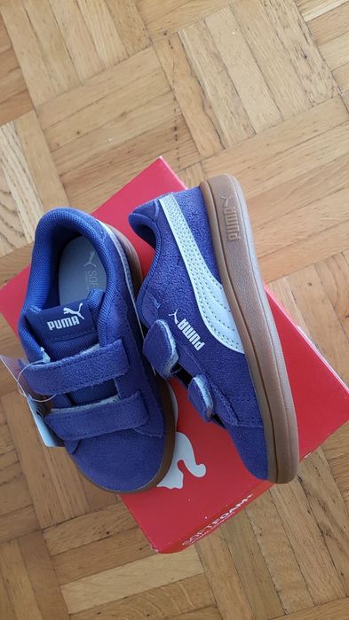 Кроссовки из нат.замши Puma Smash 3.0 SD 24р,оригинал.