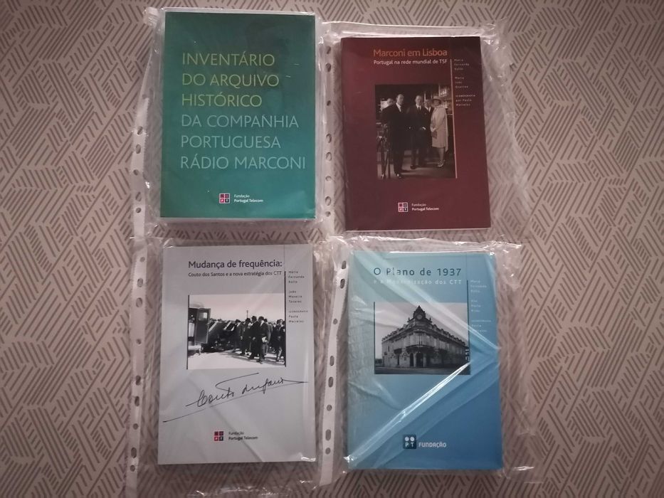 4 livros telecomunicações - novos e raros - colecionador