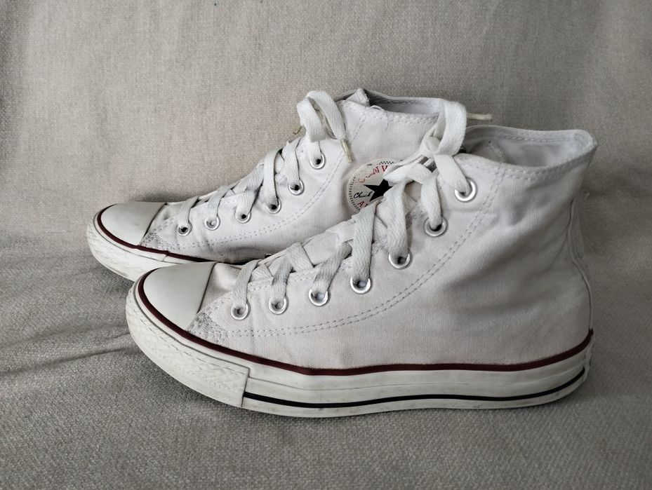 Białe Converse r. 38 24.5cm długie