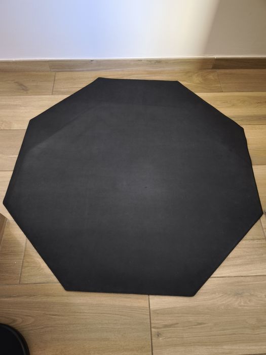 Tapete de cadeira Florpad Venom Gamer Verde e Preto 120cm FM1_1103