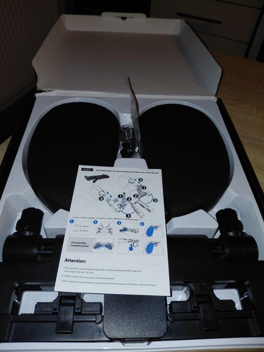 Poduszka zagłówkowa, zagłówek do fotela samochodowego