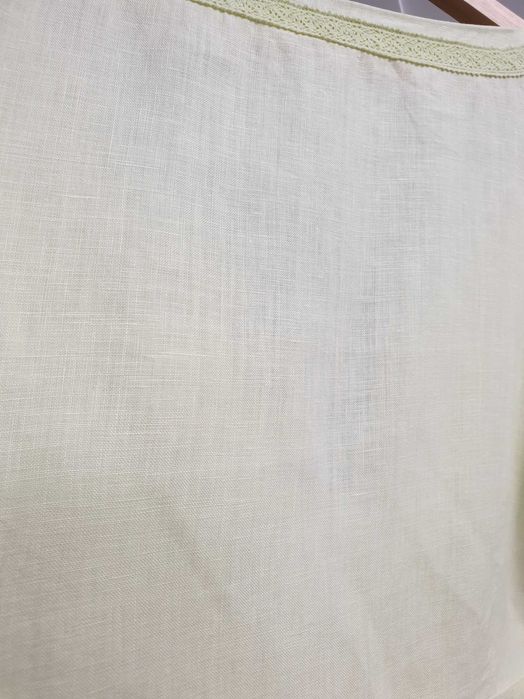 Zielona limonkowa koszula lniana bluzka 100% len 44 H&M