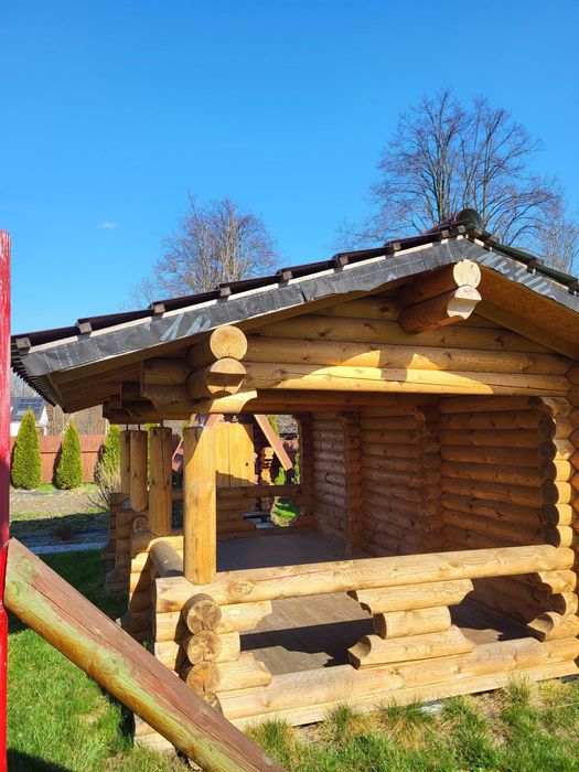 Duża drewniana altana 5,5m x 3m