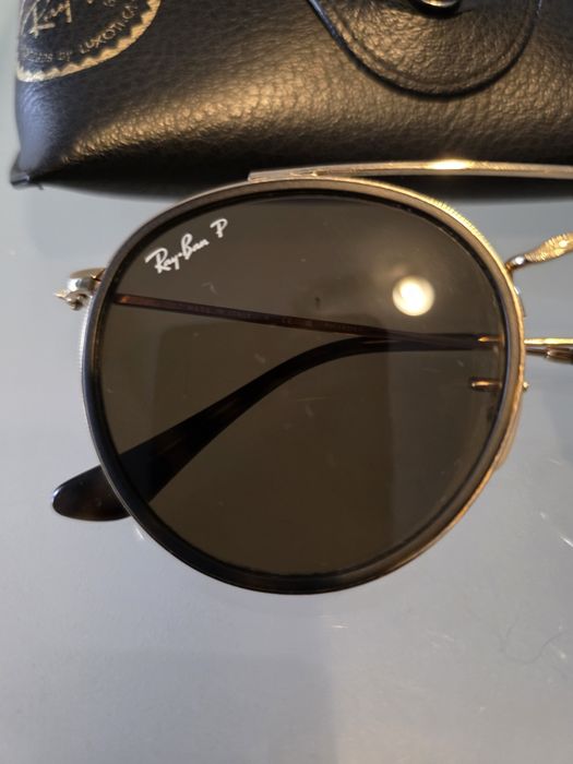 Óculos de sol Ray-Ban Round Double Bridge RB3647N com armaçã