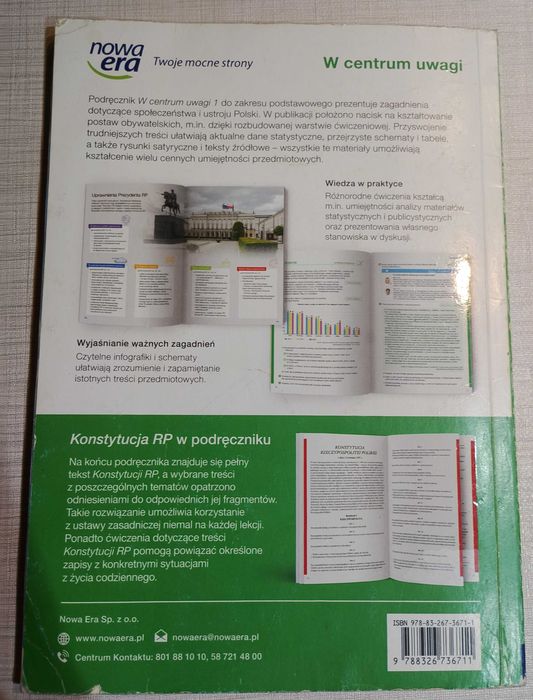Wiedza o społeczeństwie (WOS) - W centrum uwagi 1 - Podręcznik dla liceum i technikum - zakres podstawowy