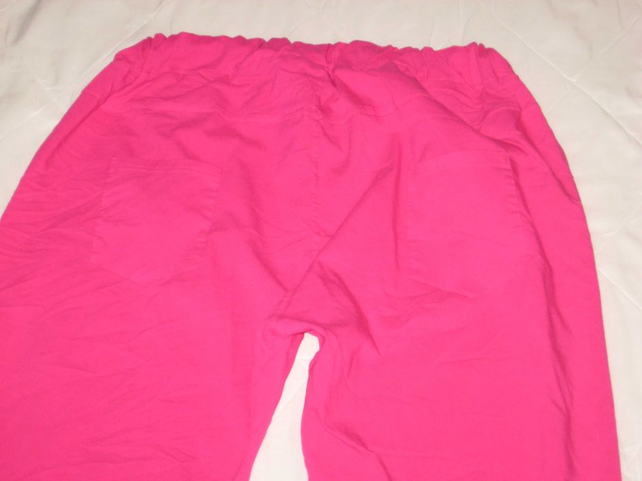 spodnie damskie różowe bardzo duże pas 40-140cm 4xl 5xl 6xl 7xl