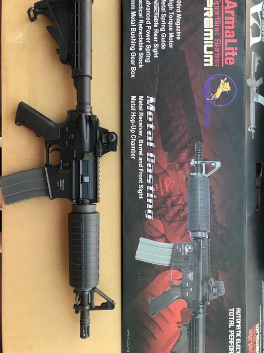 Fuzil Eléctrico Airsoft M4 GC16 RAIDER S G&G + Armalite M15a2 PROMO