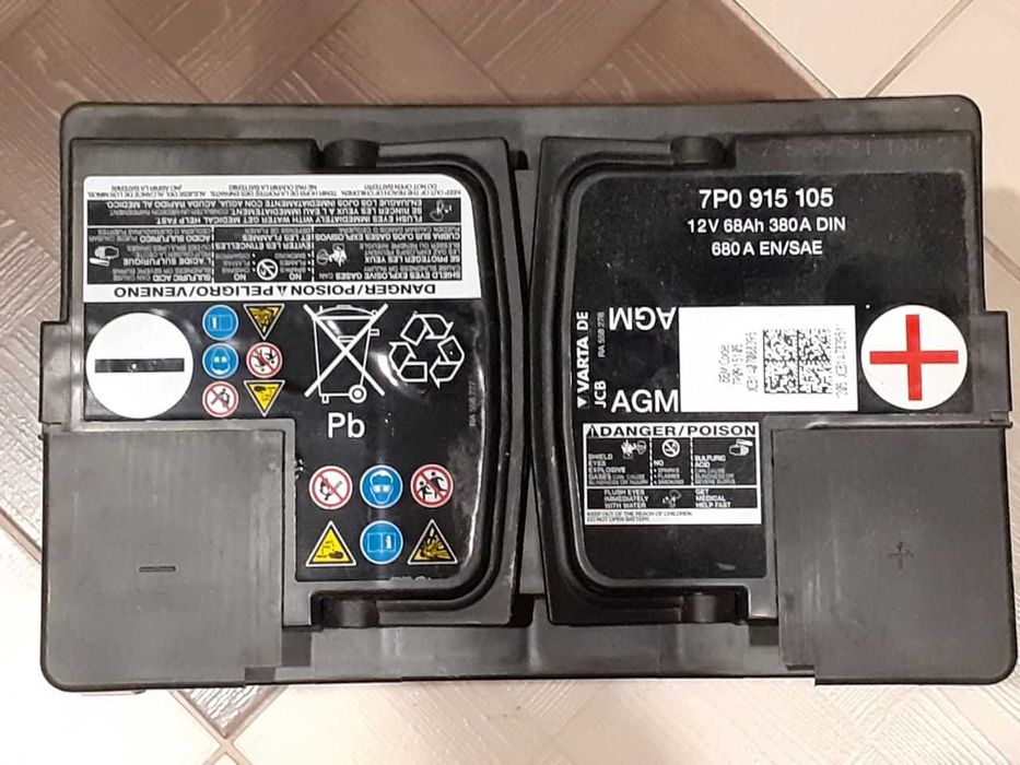 Акумуляторна батарея AUDI AGM Varta DE 680ah 7P0 915 105