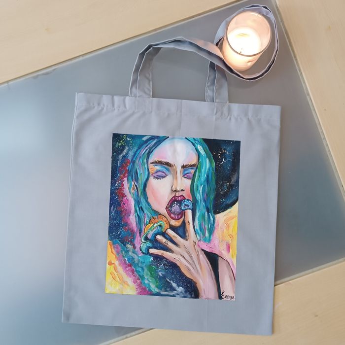 Tote Bag Pintado à mão