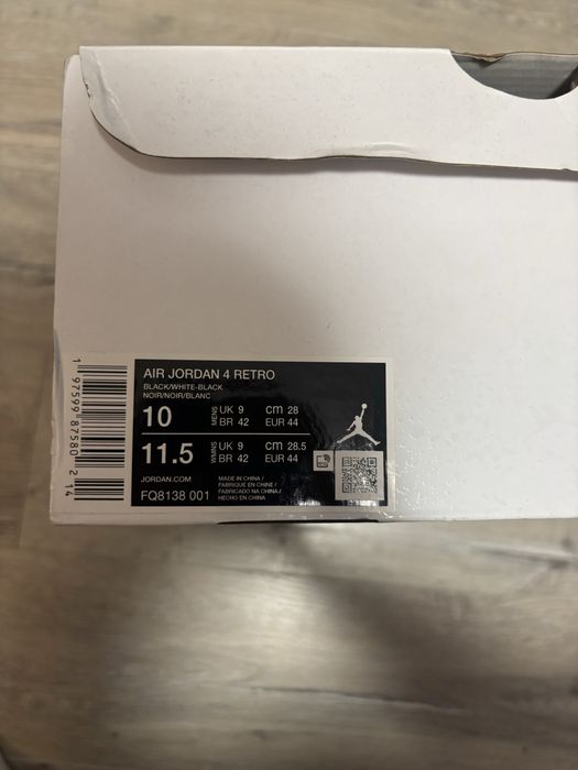 jordan 4 white thunder