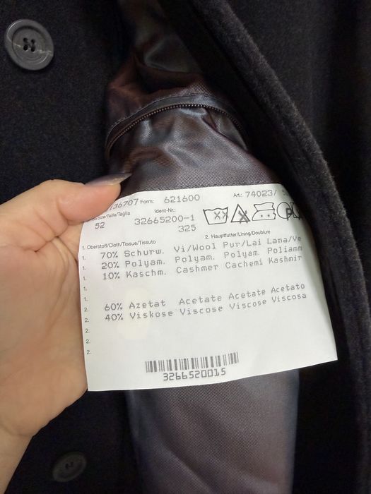 Пальто Bugatti оригінал вовна кашемір Wool Cashmere оверсайз унісекс розмір XL / L