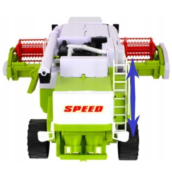 Ogromny Kombajn Zbożowy Traktor Zabawka /Ruchome Elementy\ 73cm