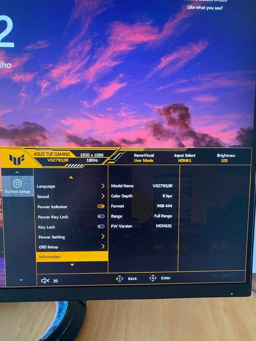 Monitor ASUS VG279Q3R 180hz