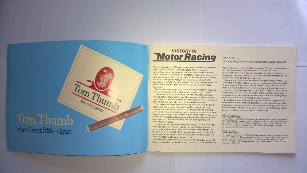 History of Motor Racing by Tom Thumb.