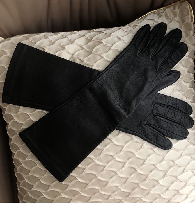 Перчатки кожа , шерсть Max mara