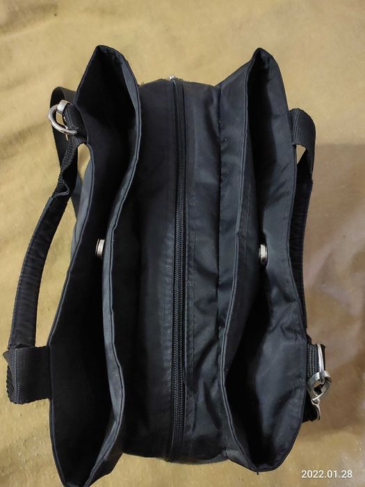 PICARD czarna orginalan torebka z ortalionu.