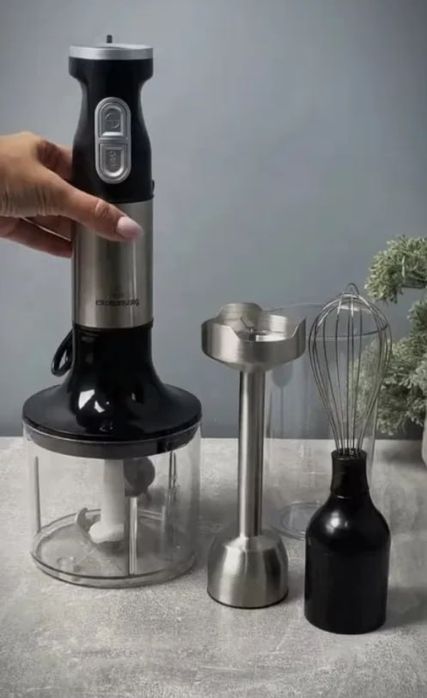 Потужний блендер 2000 Вт! Ручний блендер CB-6224 Занурювальний 4 в 1