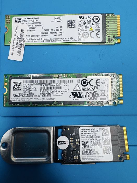 Продам SSD Nvme 512-1Tb