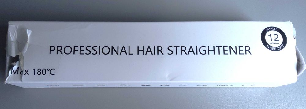 Bezprzewodowa profesjonalna prostownica czarna ładowana