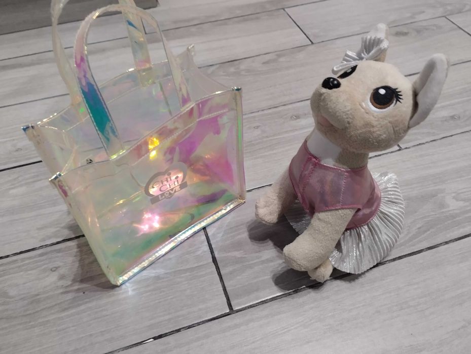 Piesek chi chi love zabawka z torebką