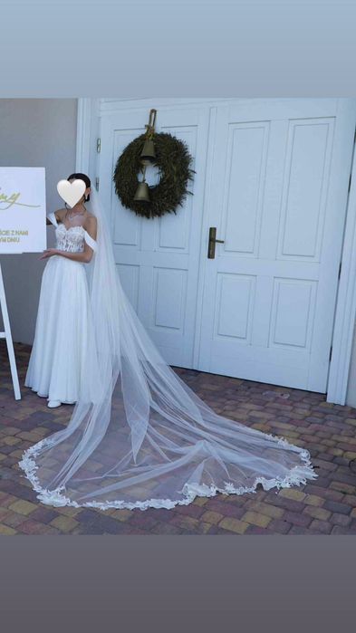 Suknia ślubna, welon
