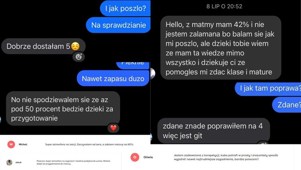 Korepetycje Matematyka ONLINE | MATURA | E8 | WOLNE TERMINY | Darmowa Lekcja Próbna
