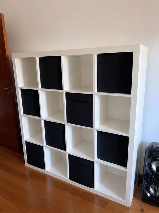 KALLAX Estante, branco, 147x147 cm