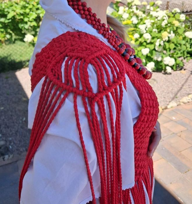 Виготовлення накидки макраме