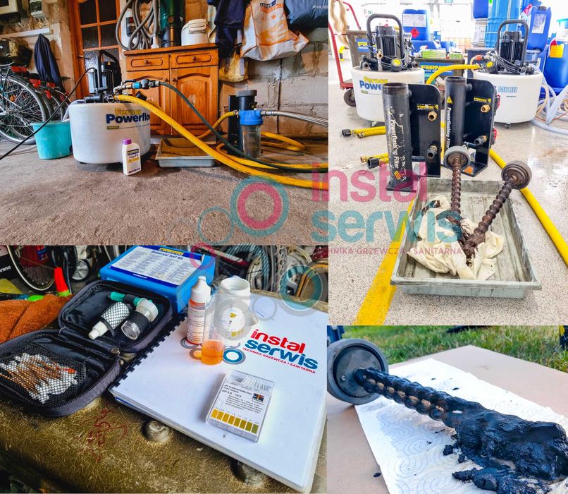 Chemiczne płukanie/czyszczenie instalacji CO. Uszczelnianie instalacji