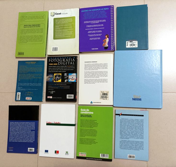 Lote de Livros Práticos (Maternidade / Fotografia / Condomínio)