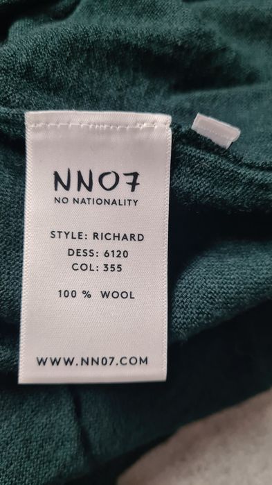 Golf 100% Wełna Wool wełniany. Butelkowa zieleń. Rozmiar L