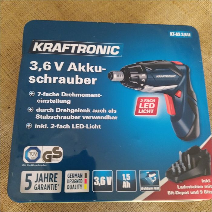 Акумумуляторна викрутка kraftronic 3,6v