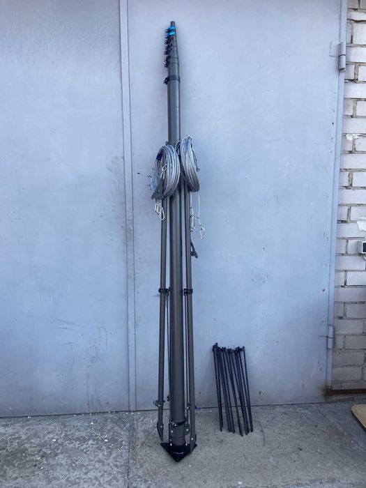 Щогла 19м компактна 2,3м телескопічні ноги мачта для антен з алюмінію