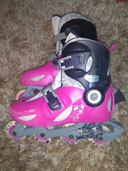 Patins de Menina da (Oxelo) Extensível do 34 ao 36