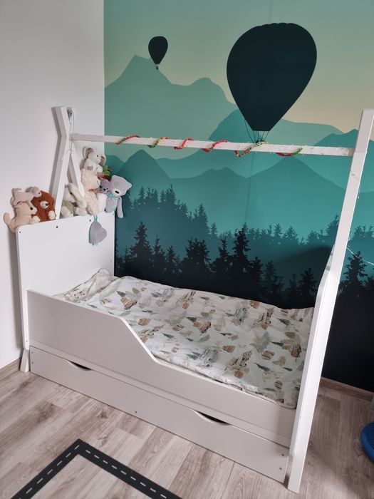 Łóżeczko dziecięce Tipi 2w1 140x70