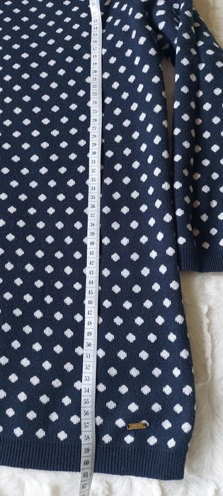 Klasyczny Granatowy Sweter Hampton Republic | Kropki | M