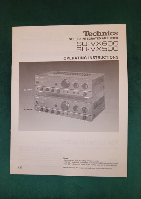 Amplificador integrado Technics  SU - VX 500 excelente  Classe AA