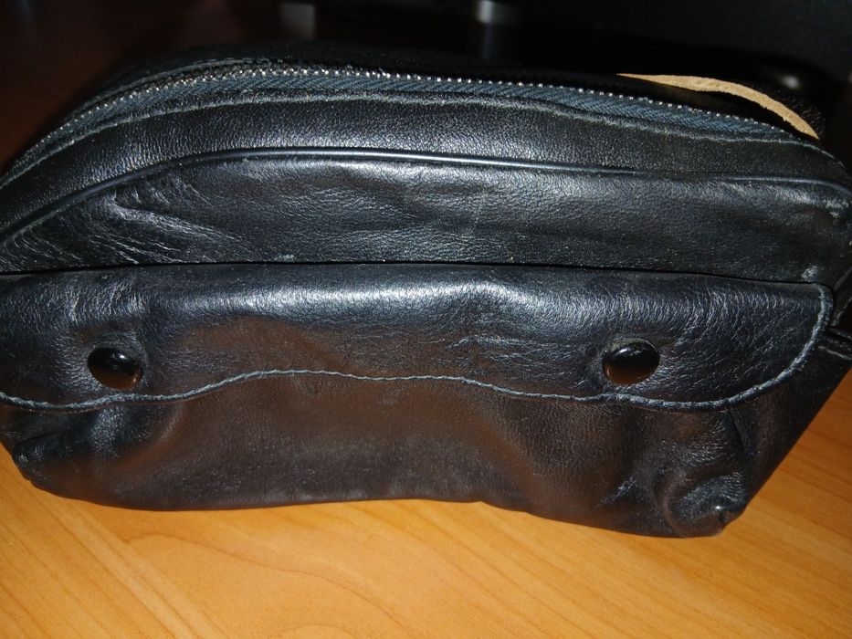 Сумка кожанная под кинокамеру