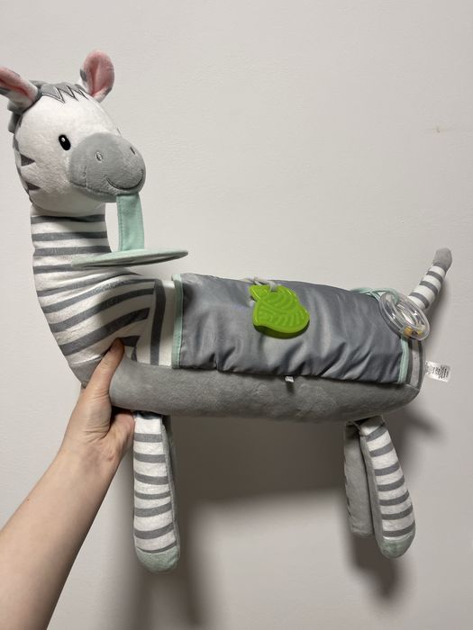 Іграшка валик  подушка зебра Nuby