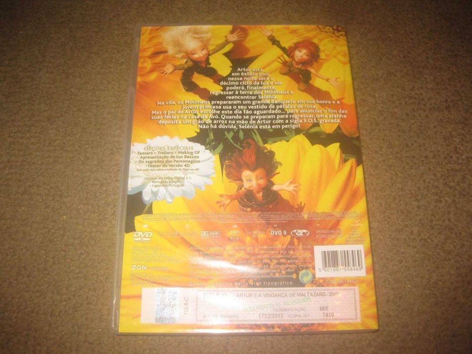 DVD "Artur e a Vingança de Maltazard" de Luc Besson