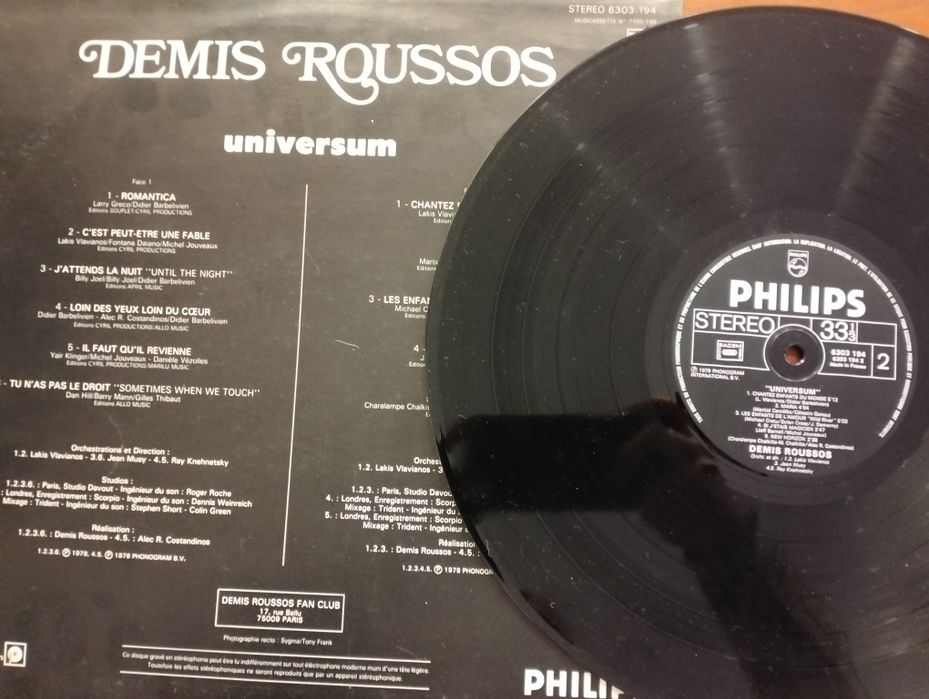 Disco de vinil LP Demis Roussos - Universum'