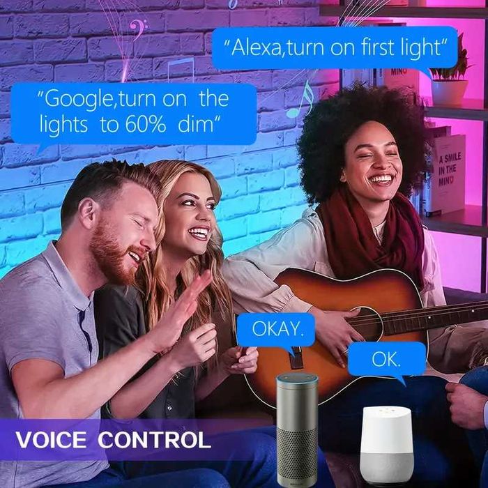 Lampada LED 40w inteligentes TUYA Wifi, Alexa, Google, mudança de cor