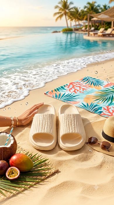 Klapki / Klapeczki plażowe / Pantofle  / rozm. 36 / Na basen /  na codzień