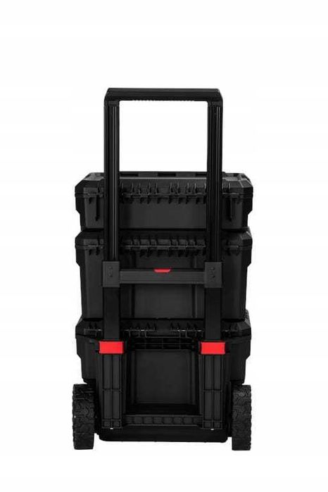 Wózek Narzędziowy 3krzynki Solidny Czarny