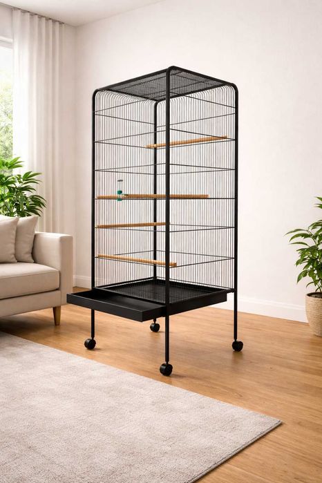 *NOWA* DUŻA KLATKA DLA PTAKÓW papug duża klatka woliera na kółkach