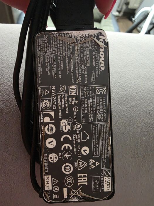 Kabel zasilajacy laptop lenovo