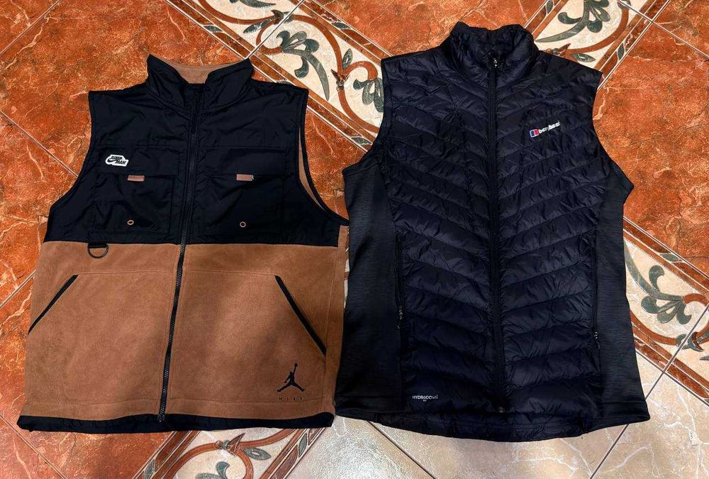 Jordan, Berghaus (M-L, L-XL) — Жилетки 2 шт / Оригинал
