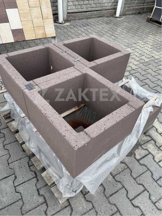 Gazon betonowy, donica ogrodowa ADELO Semmelrock szary, brąz, grafit