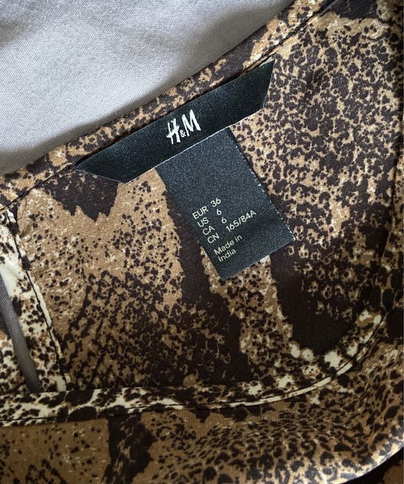 Sukienka ze wzorkiem węża H&M S 36/6 165/84A